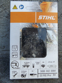 ORIGINAL NEW IN BOX STIHL CHAINSAW 15" BLADE 33 RS 66