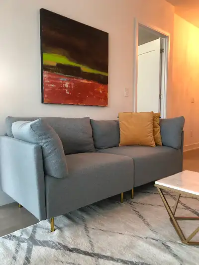 Wayfair Grey Couch, View more