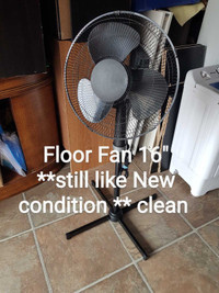 Floor Fan 16" used few times only ***still like New condition **