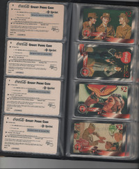 CocaCola Collector Phone Card Set