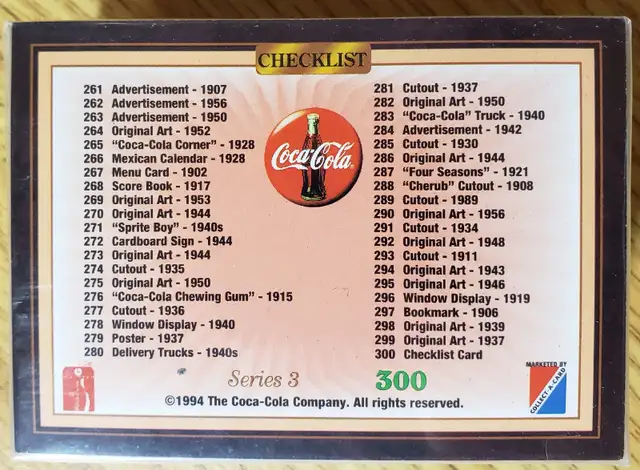 1994 COCA COLA COLLECTOR CARDS - SERIES 3 - NEW in Arts & Collectibles in Laval / North Shore - Image 11