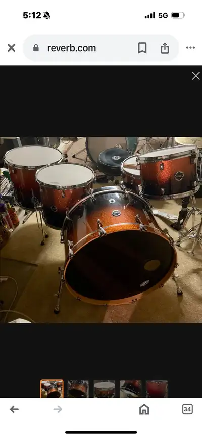 CRUSH MAPLE DRUMSET!!!!, View more