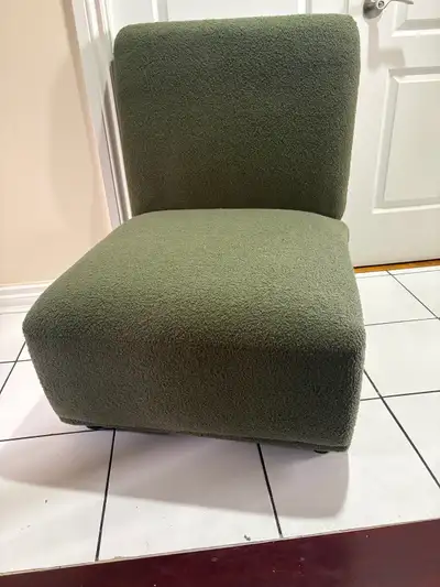 New armless chair green sherpa, View more
