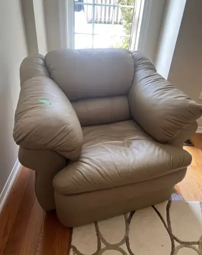 leather chair w/wo couch , View more