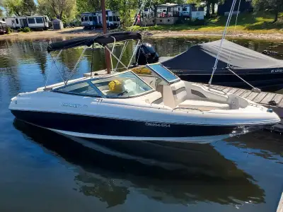 Beautiful 19.5 ft Rinker Captiva 192, with large swim platform is about 22ft long. One of the best b...