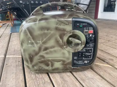 Yamaha 2000is inverter generators runs great Powers everything in my camper. Custom camouflage paint...