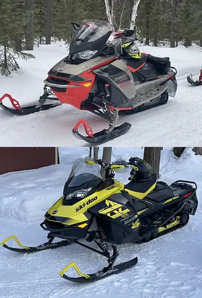 Selling 2 MXZ 850 Ski-Doo's. 2018 - X Package. Yellow/Black. 9,200KM - $8500 New Spark Plugs, Fuel F...
