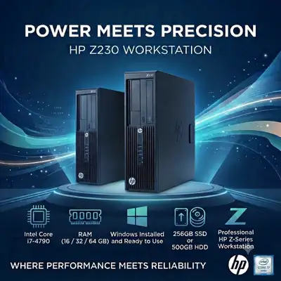 HP Z230 Workstation Desktop | Intel Core, 16GB RAM, 256GB SSD, View more