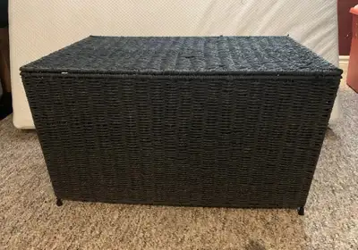 Household Essentials Decorative Wicker Chest for storage, View more