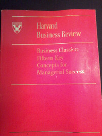 Harvard Bus Review: "15 Key Concepts for Managerial Success"