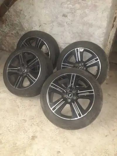 4 all Season tires used 1 season and rims. 2014 Mustang California Special. Call or text Rob 416-735...