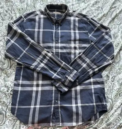 Burberry navy long sleeve shirt, View more