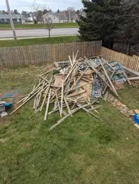 Free fence and deck wood