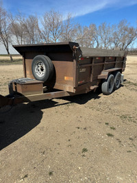 14’ dump trailer