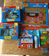 VINTAGE FISHER-PRICE TOYS WITH PACKAGING