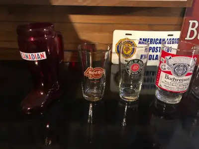 Beer Glasses with Many Differant Logos, View more