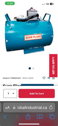 Sure Flame Blower 1hp, 2,900cfm