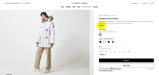 Ladies XXS CANADA GOOSE Expedition white parka. in Women's - Tops & Outerwear in Markham / York Region - Image 11