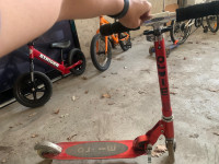 used micro scooter and Razor scooter, in good condition