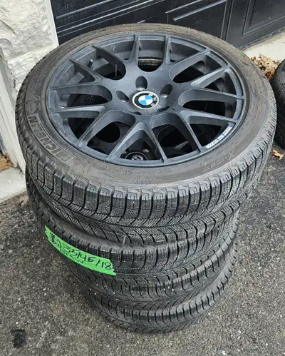 if u see the ad rims/tires still for sale 4 bmw rims 225/45/18 MICHELIN x ice WINTER tires 95%90 tre...