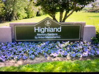 Three Burial Plots available in Popular Highland Memory Gardens