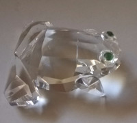 Fifth Avenue Crystal Green Frog with Green Eyes