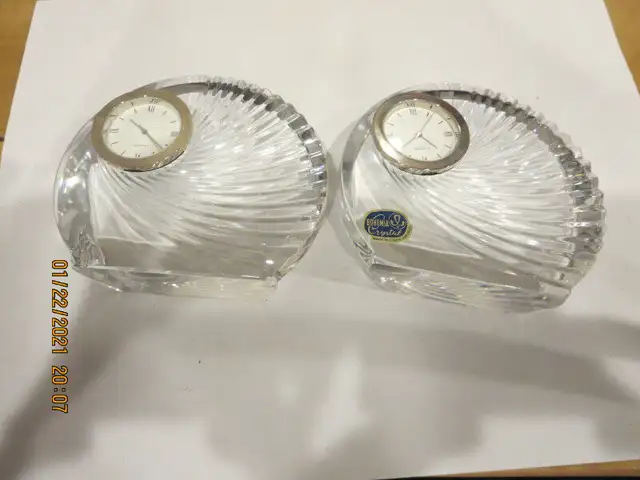 TWO BOHEMA CRISTAL  DESK CLOCKS in Home Décor & Accents in City of Toronto - Image 4