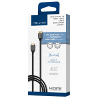 Insignia: 1.83m (6 ft.) DisplayPort to 4K Ultra HD HDMI Cable