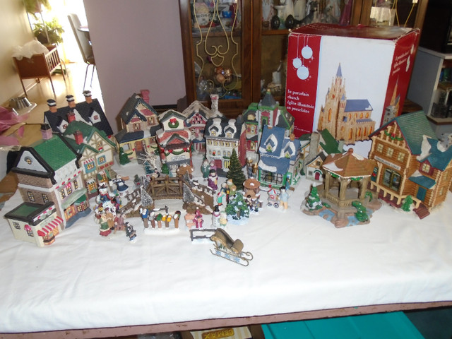 Christmas Village $290. – church, houses, other pieces for all in Holiday, Event & Seasonal in Thunder Bay