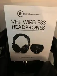 IT VHF wireless headphones 