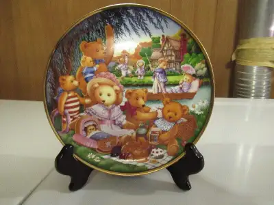 A Franklin Mint collector’s plate. This limited edition porcelain plate, by Carol Lawson, is titled...