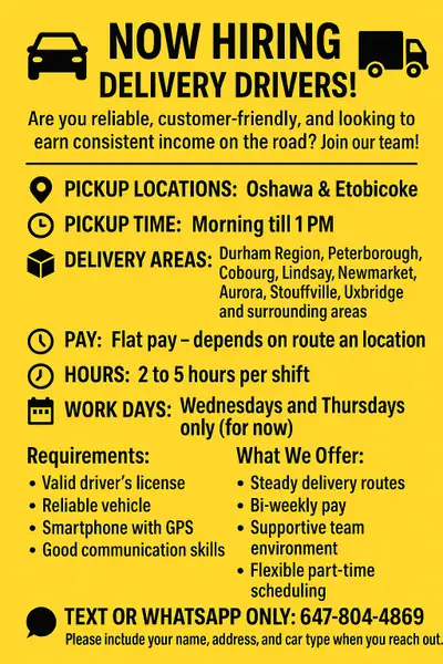 Delivery Job, View more