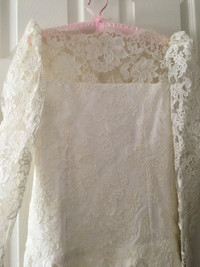 Couture A-Line Long Sleeve Lace Wedding Dress Warden & Highway 7