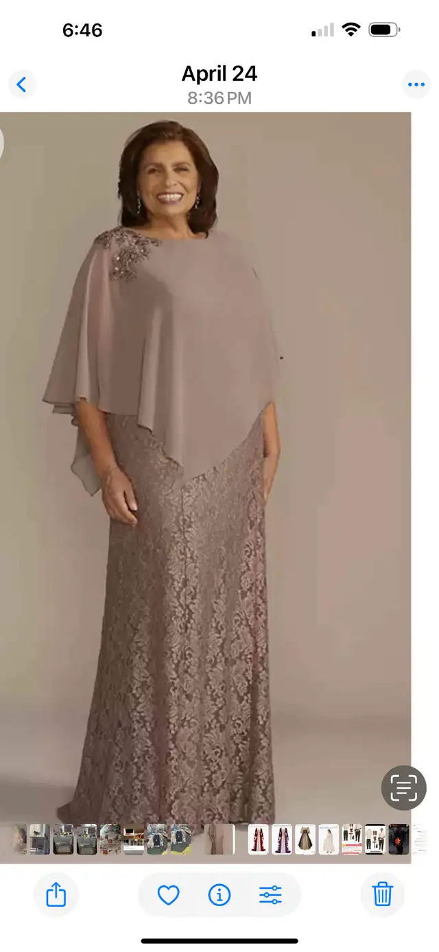 Free Mother of the Bride dress. Size 18W. Color Quartz in Wedding in Gatineau - Image 2