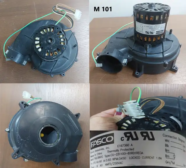 FASCO Draft Inducer Motor – 71623861E  - M101 in Heating, Cooling & Air in City of Toronto - Image 7