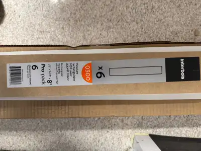 10 pieces of 8' long white baseboards - 3 1/2" high boards, View more