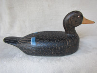 Clarence White Black Duck Decoy