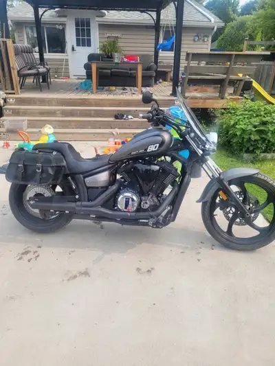 2014 yamaha stryker. Factory chopper style .brand new 240 back tire .brand new back breaks . Quick r...