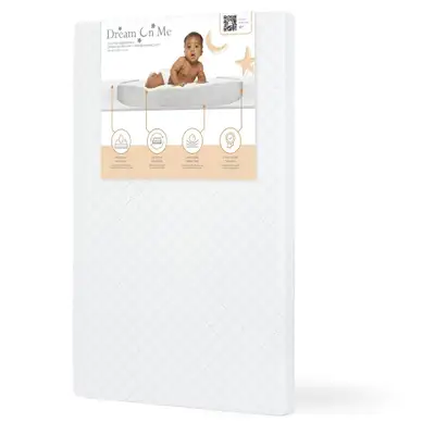 Dream On Me Holly 3” Waterproof Fiber Mattress, Fits Portable and Mini Cribs $30 I offer 7 days free...