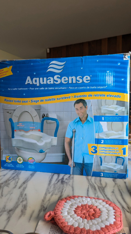 AquaSense Raised Toilet Seat in Health & Special Needs in Lethbridge