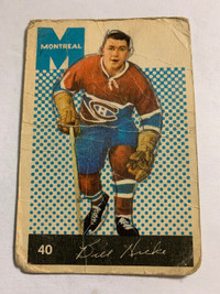 1962-63 Parkhurst Montreal Canadiens #40 Bill Hicke VINTAGE