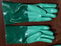 Protective rubber gloves size 9  ( sz-L neoprene inner layer ) 