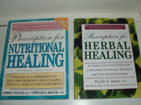 2	Books - Prescription for Nutritional Healing + Herbal Healing