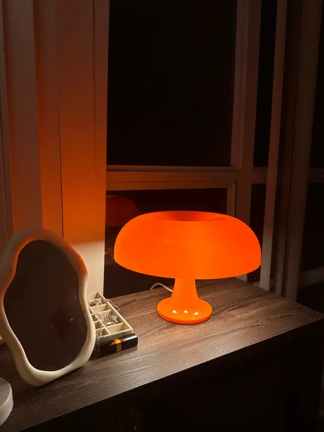 Lotus Atelier Orange Mushroom Lamp in Indoor Lighting & Fans in Mississauga / Peel Region - Image 3