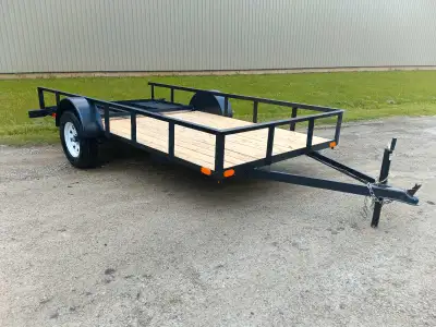 New. A well thought out trailer. The rear gate folds down flat to save fuel when travelling without...