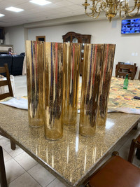 5 Gold Vases