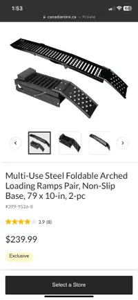 Multi-Use Steel Foldable Arched Loading Ramps Never opened NEW!
