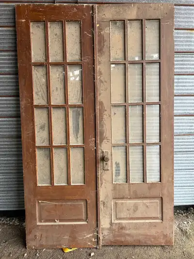 Antique doors  cast iron radiators, View more