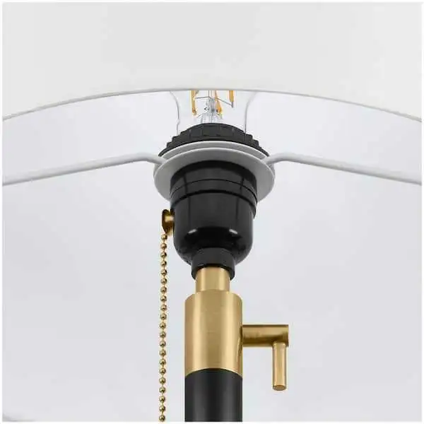 Matte Black and Antique Brass Adjustable Table Lamp in Dining Tables & Sets in Markham / York Region - Image 5
