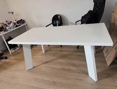 White Wood Dining Table / Desk, View more